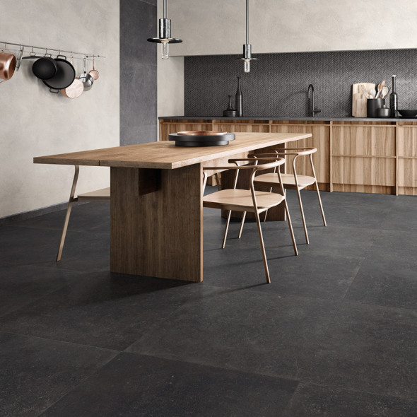 keramische blauwe steen, vloertegels, blauwe steen look, blauw, Impermo, landelijk & strak